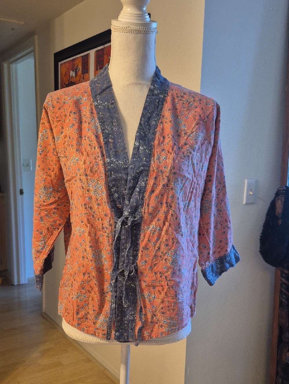 100% Cotton Floral Kimono Inspired Cover